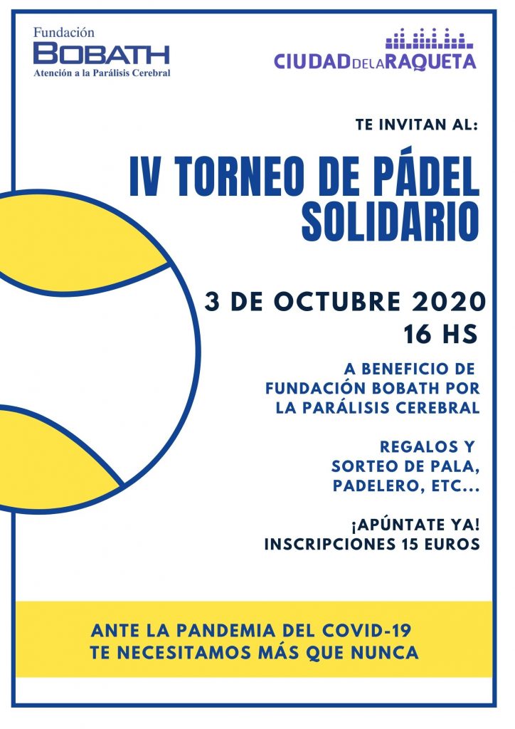 Torneo de Padel Solidario Octubre 2020