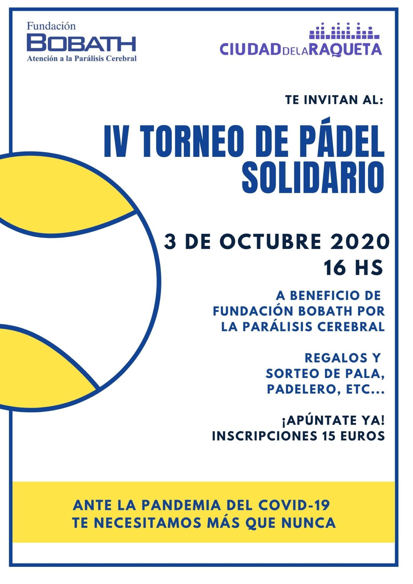 Torneo de Padel Solidario Octubre 2020